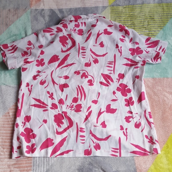 Vintage Alfred Dunner Tropical Pink Shirt - Picture 5 of 6